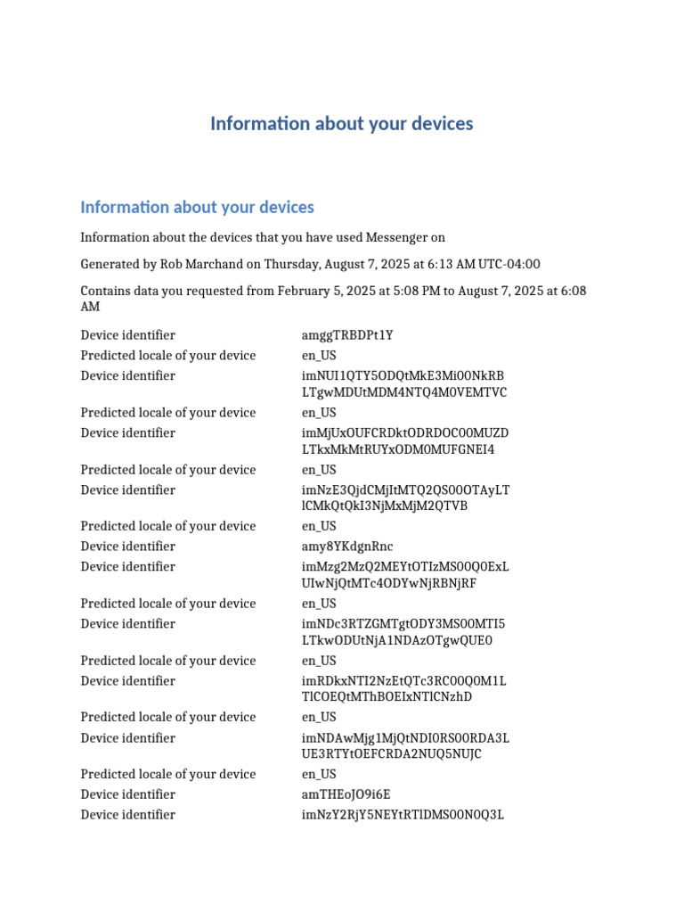 Information About Your Devices | PDF
