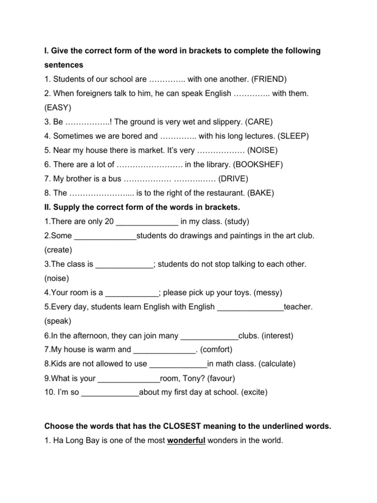 Word Form | PDF