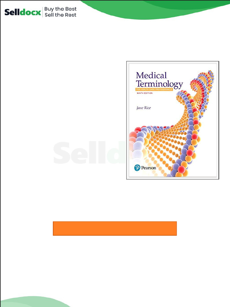 Test Bank For Medical Terminology For Health Care Professionals 9th ...