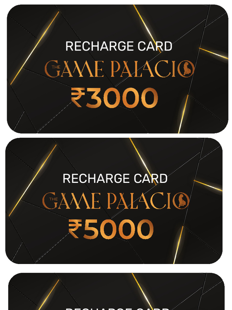 Recharge Card | PDF