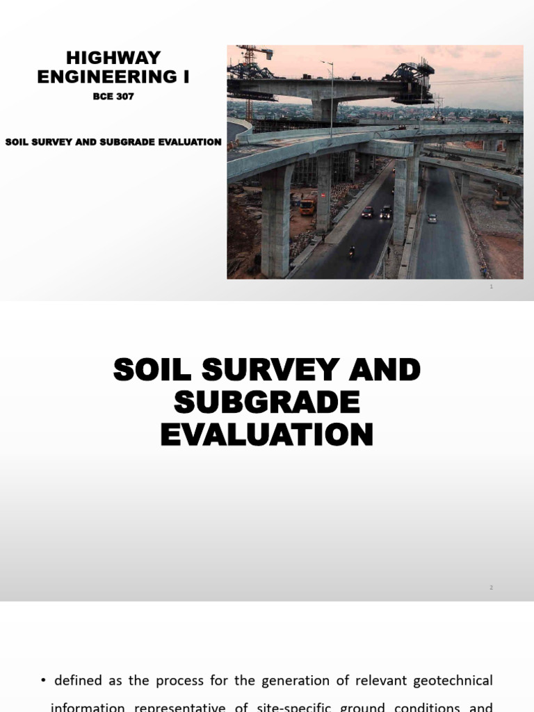 Soil Survey and Subgrade Evaluation | PDF | Strength Of Materials ...