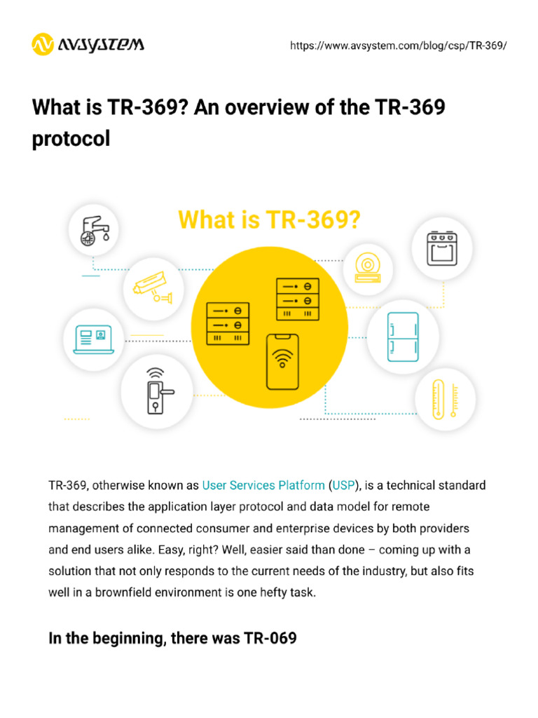 TR 369 Avsystem | PDF