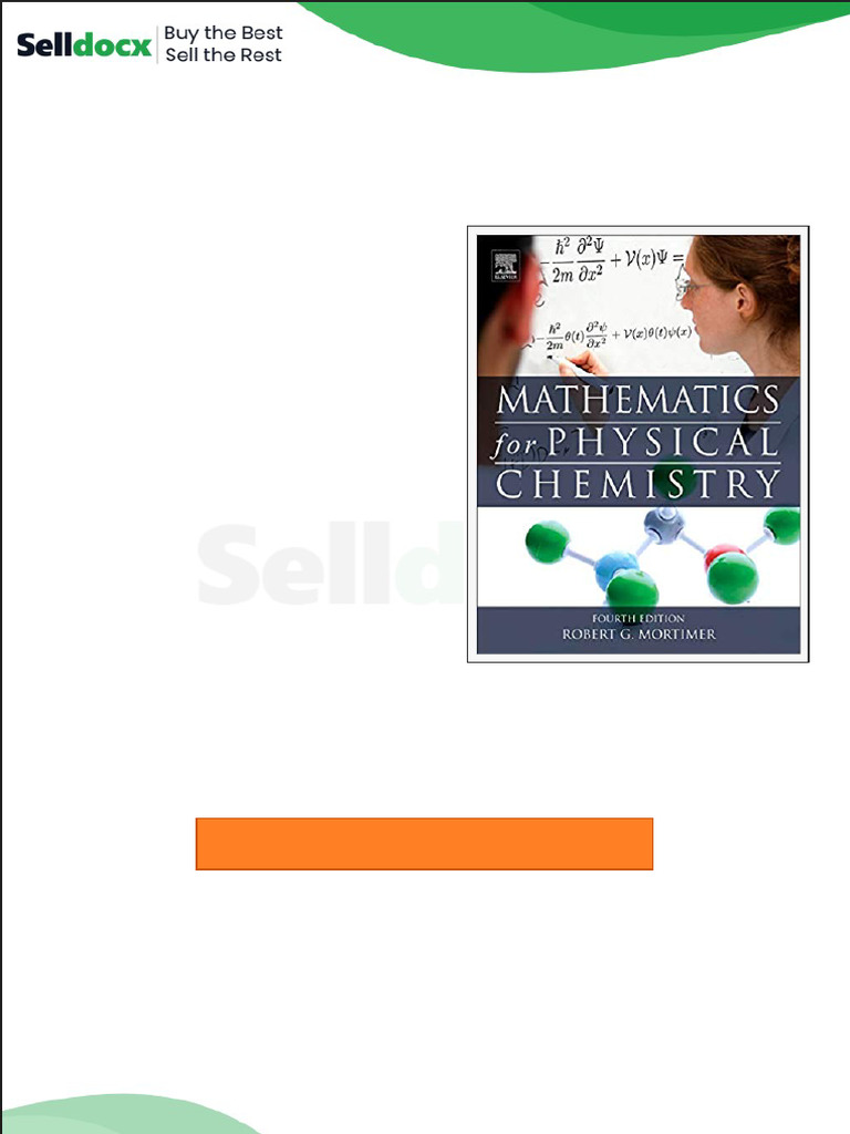 Solution Manual For Mathematics For Physical Chemistry 4th Edition by ...
