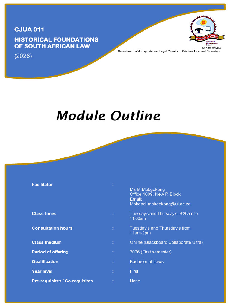 Cjua Module Outline | PDF | Common Law | Precedent