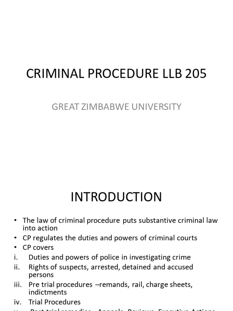 Criminal Procedure LLB 205 | PDF | Criminal Procedure In South Africa ...
