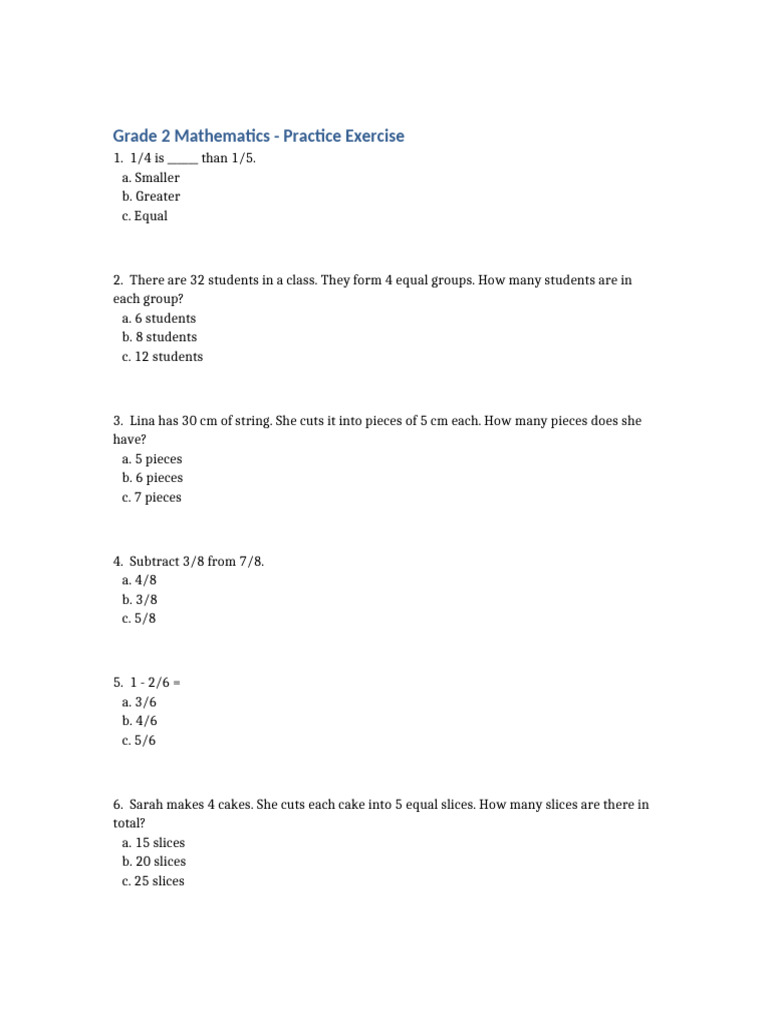 Grade 2 Math Practice 25 Questions | PDF | Chess Openings | Chess