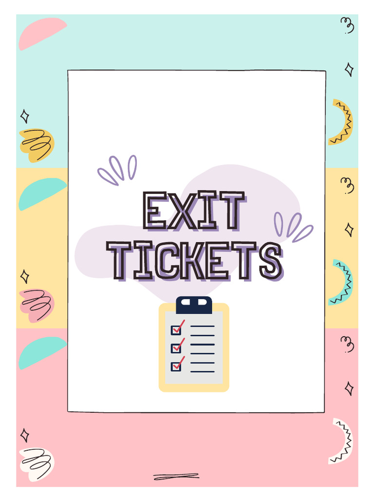 Exit Tickets | PDF
