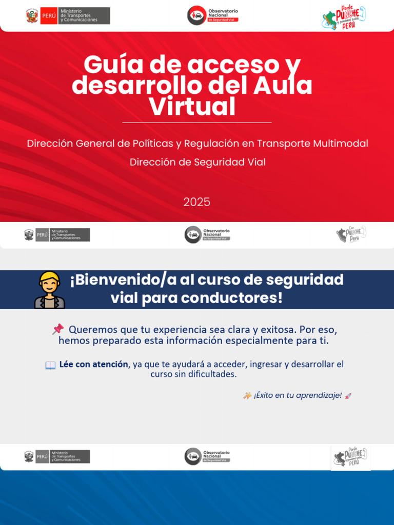 Guía de Acceso Al Aula Virtual 2025 | PDF