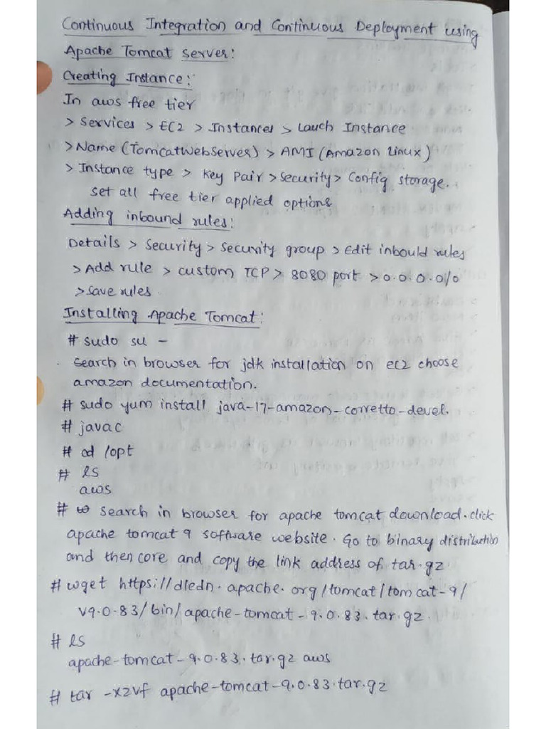tomcat notes | PDF