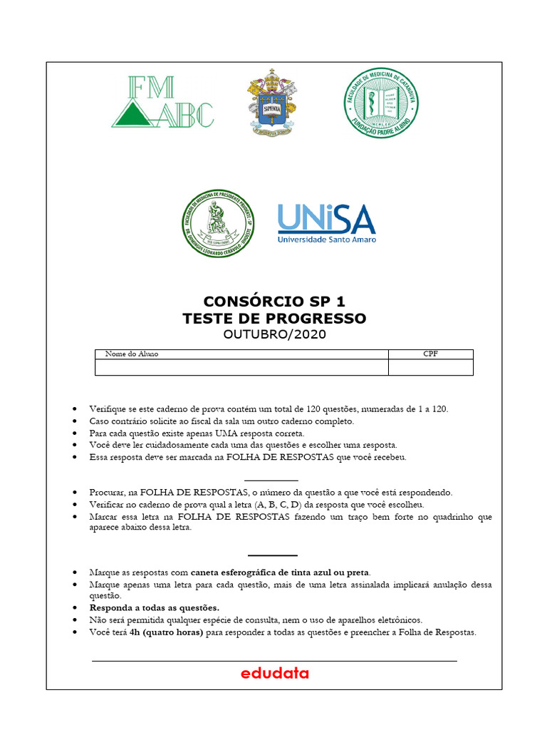 Tpsp120 Prova | PDF | Câncer | Vírus