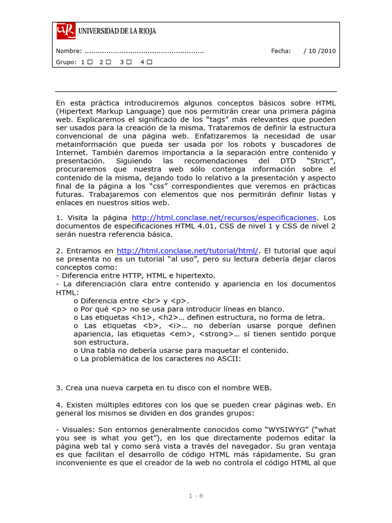 Practica 04 | PDF | HTML | Red mundial