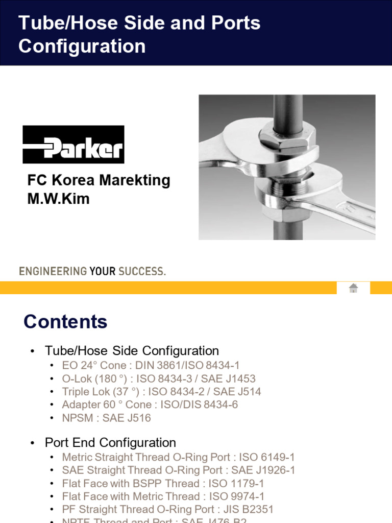 Tube Hose Side and Port End Configuration | PDF | Metalworking | Machining