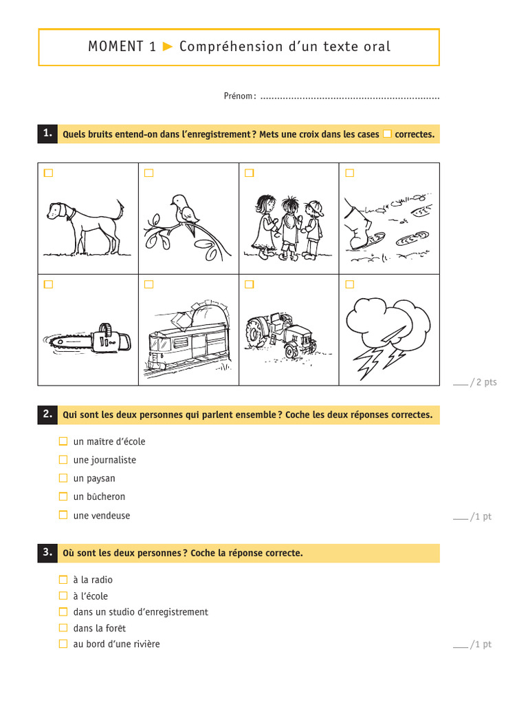 Ecr 2010 - Cyp1 - 1 - Lecture-Ecriture - Epreuve - Eleve | PDF | Arbres