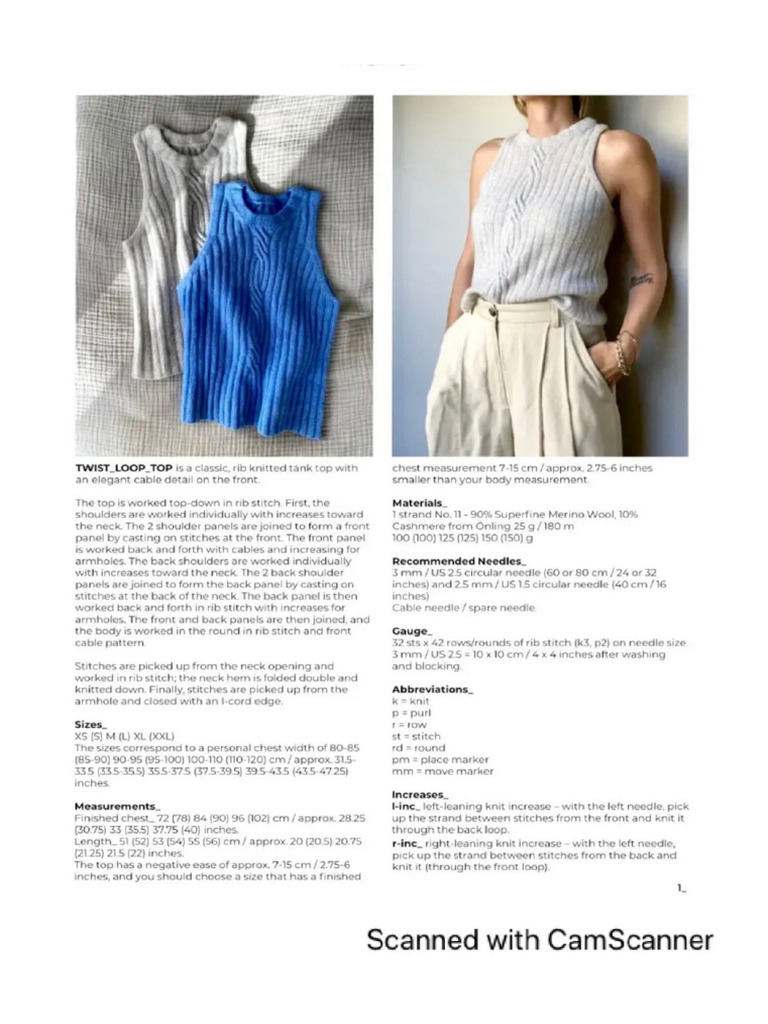 Twist Loop Top | PDF