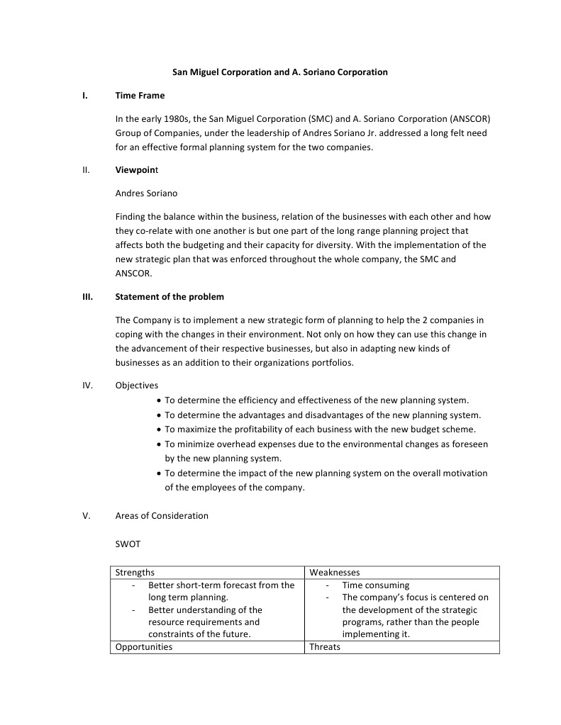 Swot analysis case study ppt picture
