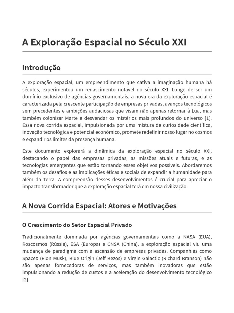 A Exploração Espacial No Século XX | PDF | Nasa | Ciência Planetária