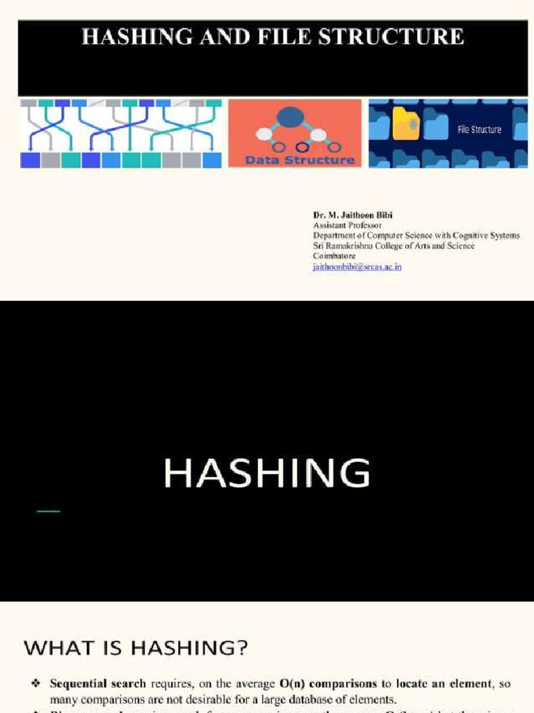 hashing-and-file-structures-in-data-structure | PDF