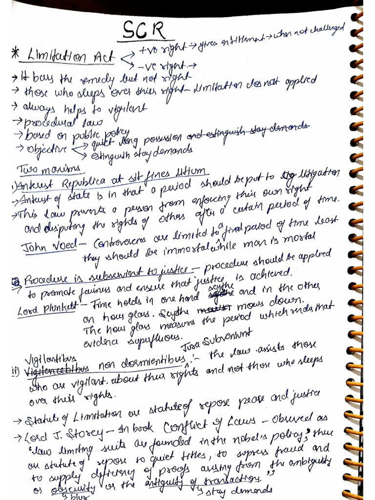 SCR Notes | PDF