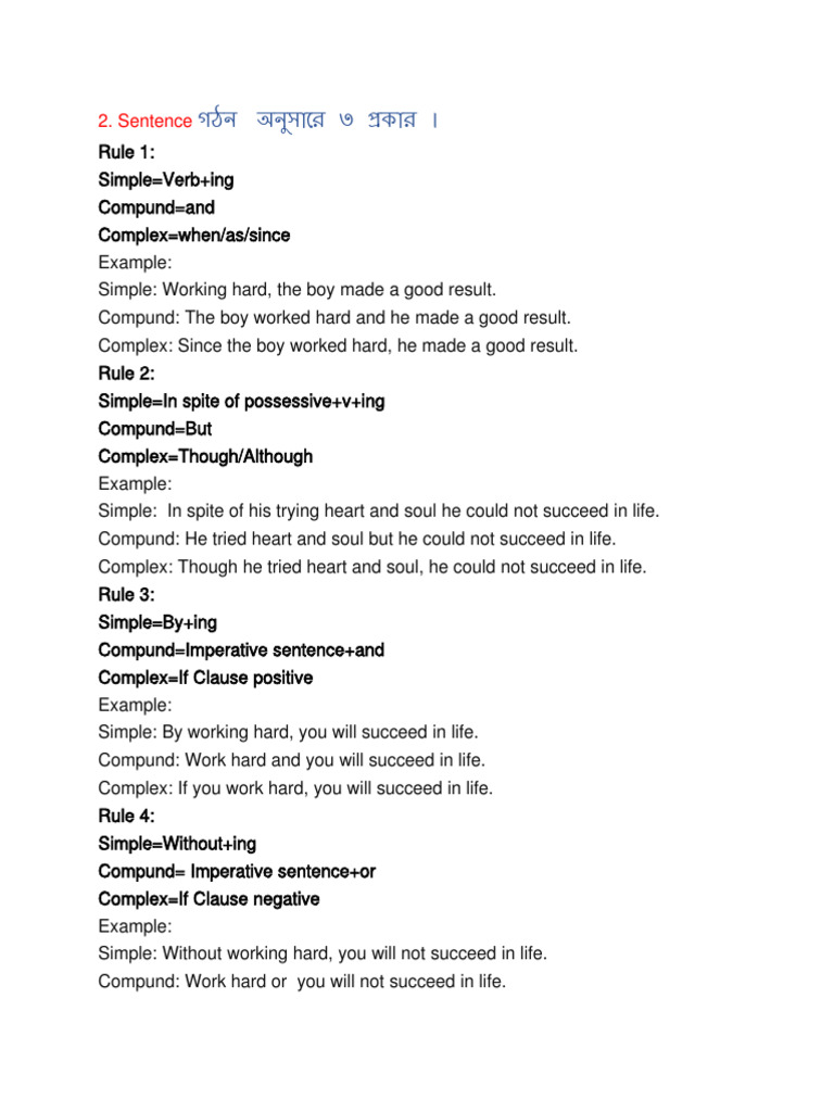 611096160-Document-15-Simple-Complex-Compound | PDF | Subject (Grammar ...