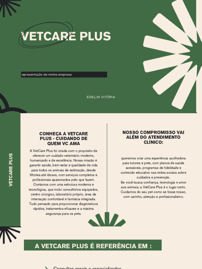 EDELIN - VetCare Plus Feita Por Edelin Vitória | PDF | Animal de ...