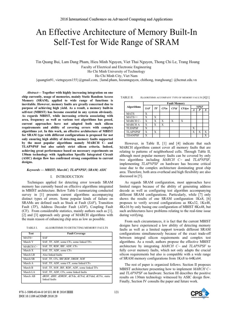 An Effective Architecture of Memory Built-In Self-Test for Wide Range ...