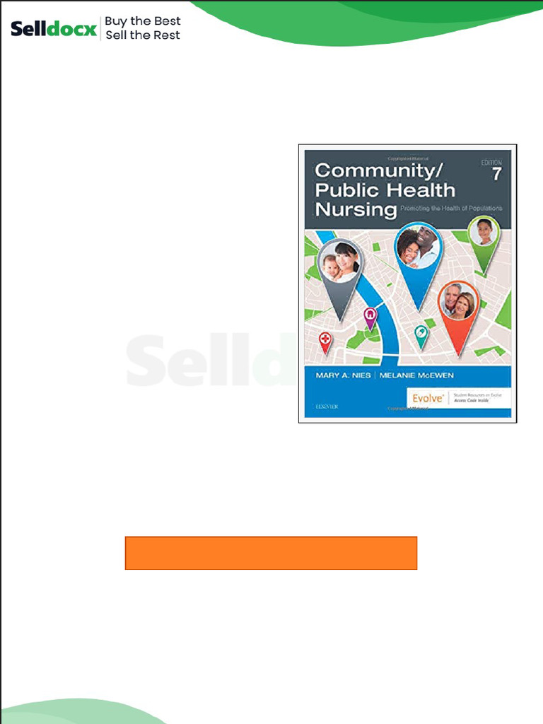 Test Bank for Communitypublic Health Nursing Promoting the Health of ...