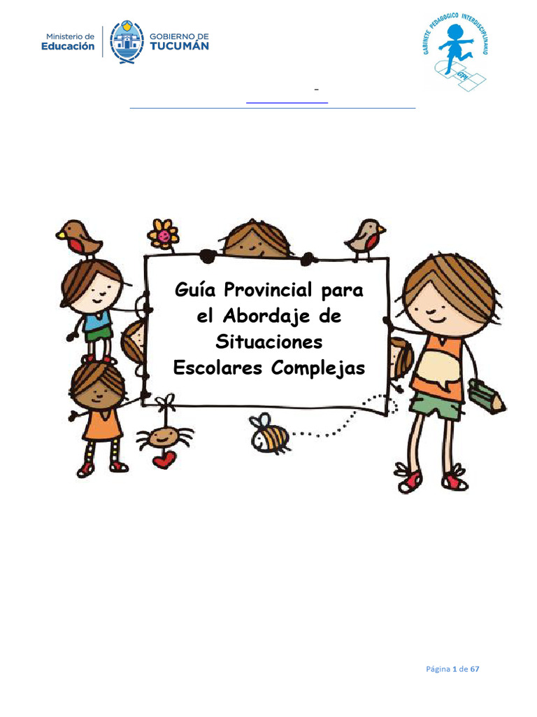 Guía de Orientación para para El Abordaje de Situaciones Escolares ...