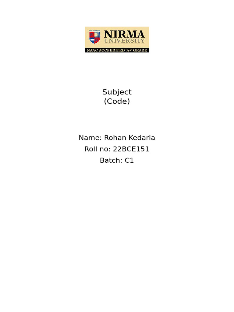 Lab Format | PDF