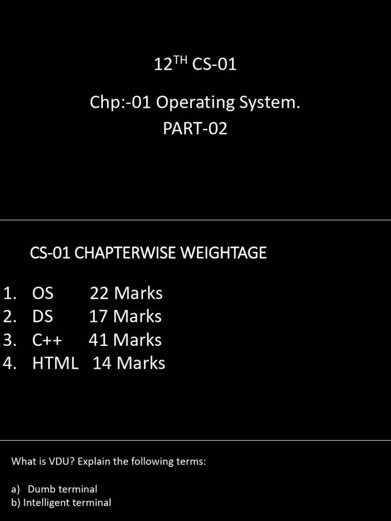 OS Part 02 | PDF | Computer Terminal | Computer Virus