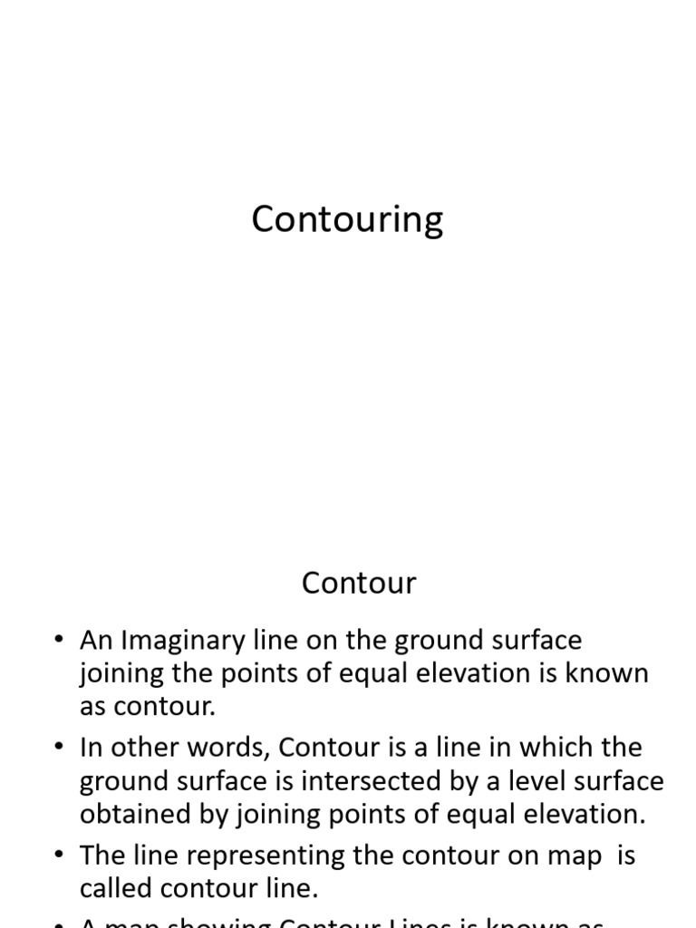 9 Contouring | PDF | Contour Line | Topography