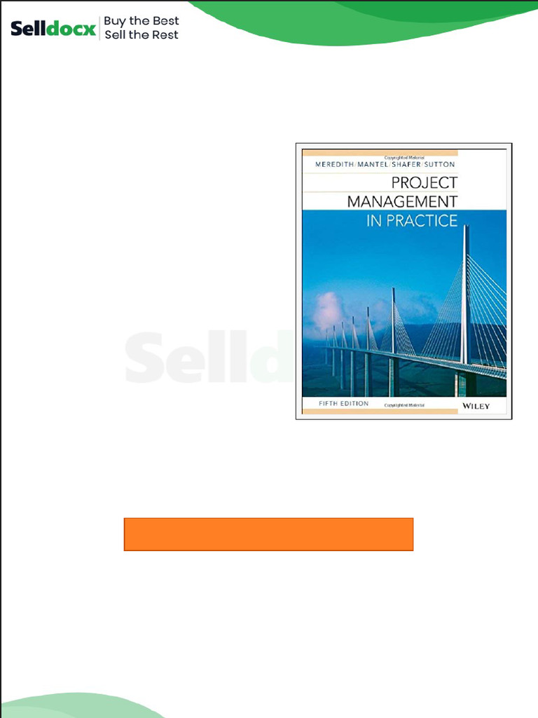 Solution Manual For Project Management in Practice 5th Edition by Jack ...