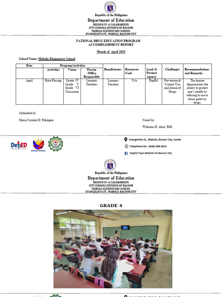 Ndep Report (April 2025) | PDF | Philippines