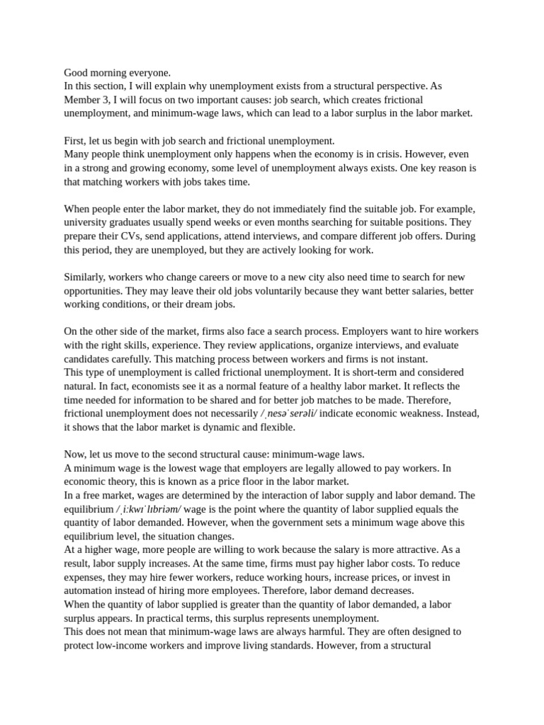 MAC Script | PDF | Labour Economics | Minimum Wage