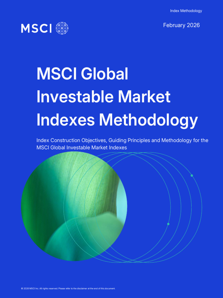 MSCI Global Investable Market Indexes Methodology 20260210 | PDF | Msci ...