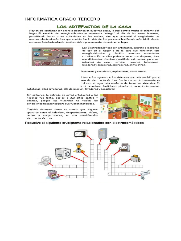 Informatica Grado Tercero | PDF