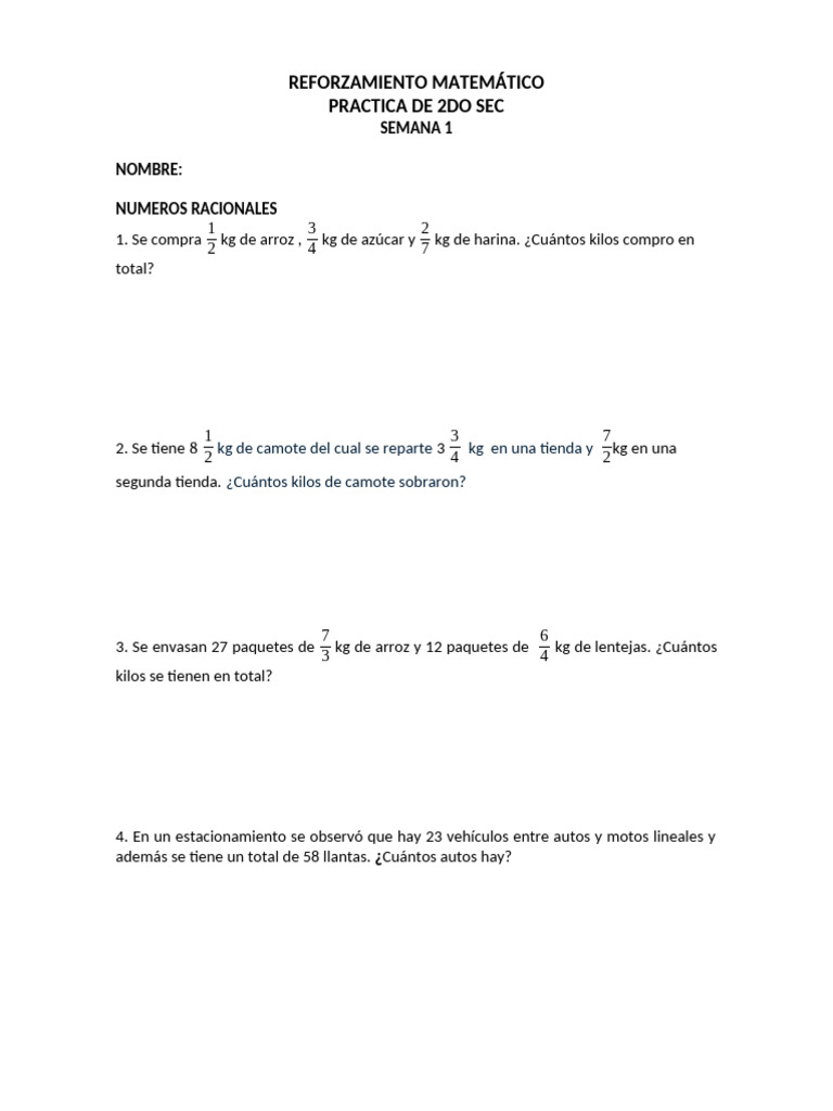 PRACT 1 - 2DO SEC | PDF