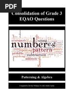 Grade 3 EQAO Math Preparation Guide | PDF | Algebra | Equations