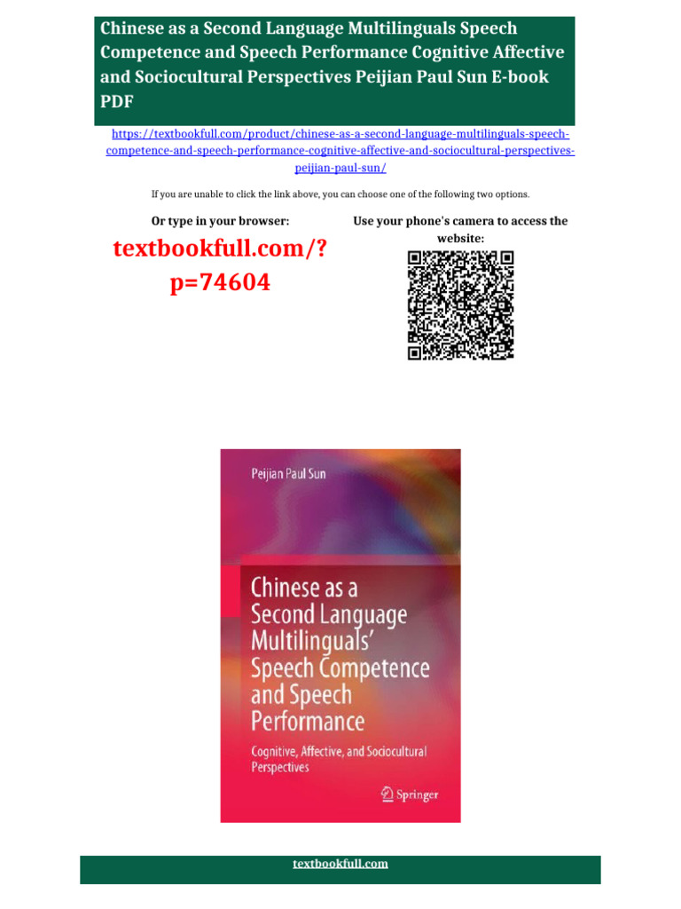 Competence and Speech Performance Cognitive Affective and Sociocultural ...