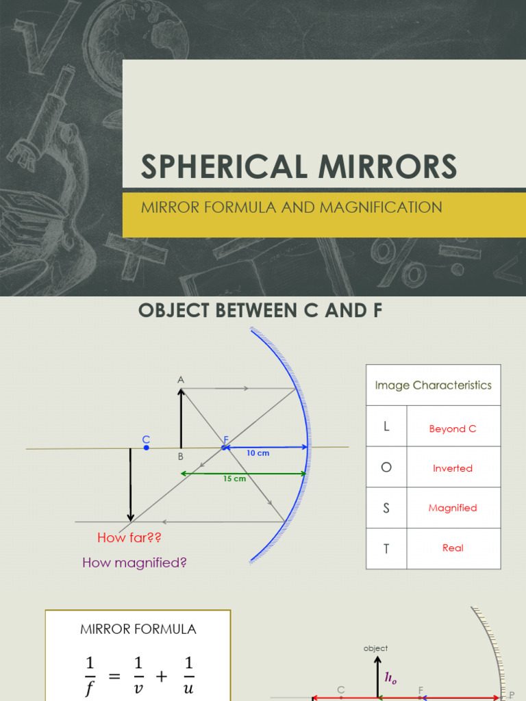 Mirror Formula and Magnification | PDF | Mathematics | Light