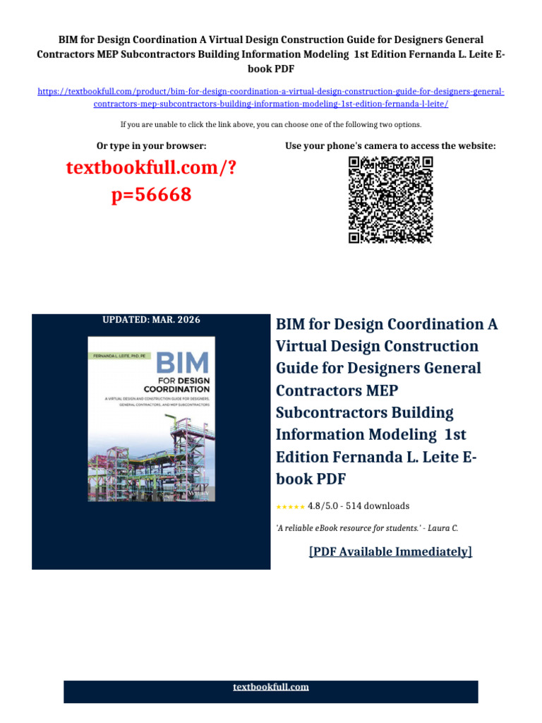 BIM for Design Coordination A Virtual Design Construction Guide for ...