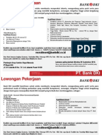 Lowongan Pekerjaan Bank Dki 30 September 2012