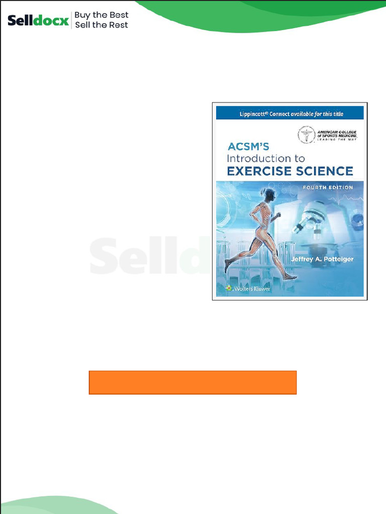 Test Bank Acsms Introduction To Exercise Science 4th Edition by Jeffrey ...