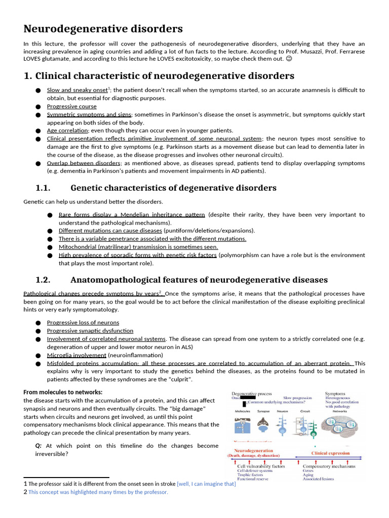 Neurodegenerative Disorders Pathophys | PDF | Amyloid Beta | Dopamine