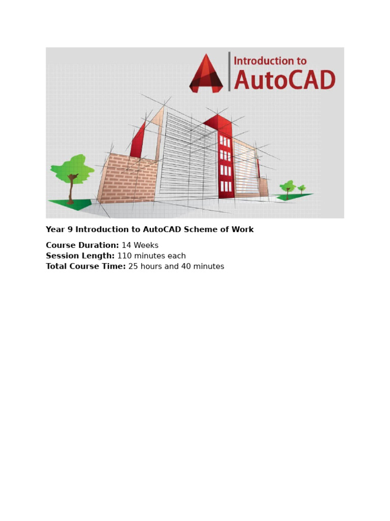 Year 9 Introduction To AutoCAD Scheme of Work (AutoRecovered) | PDF | 3 ...