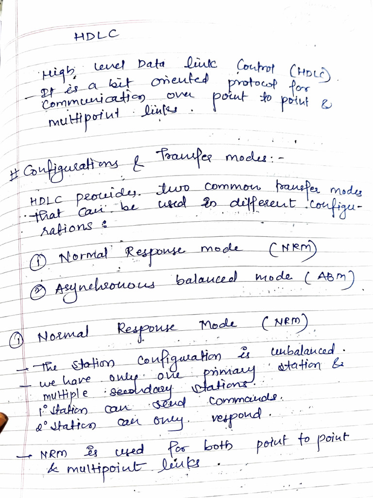Module 3 - Datalink Layer - HDLC Protocol | PDF | Networking Standards ...
