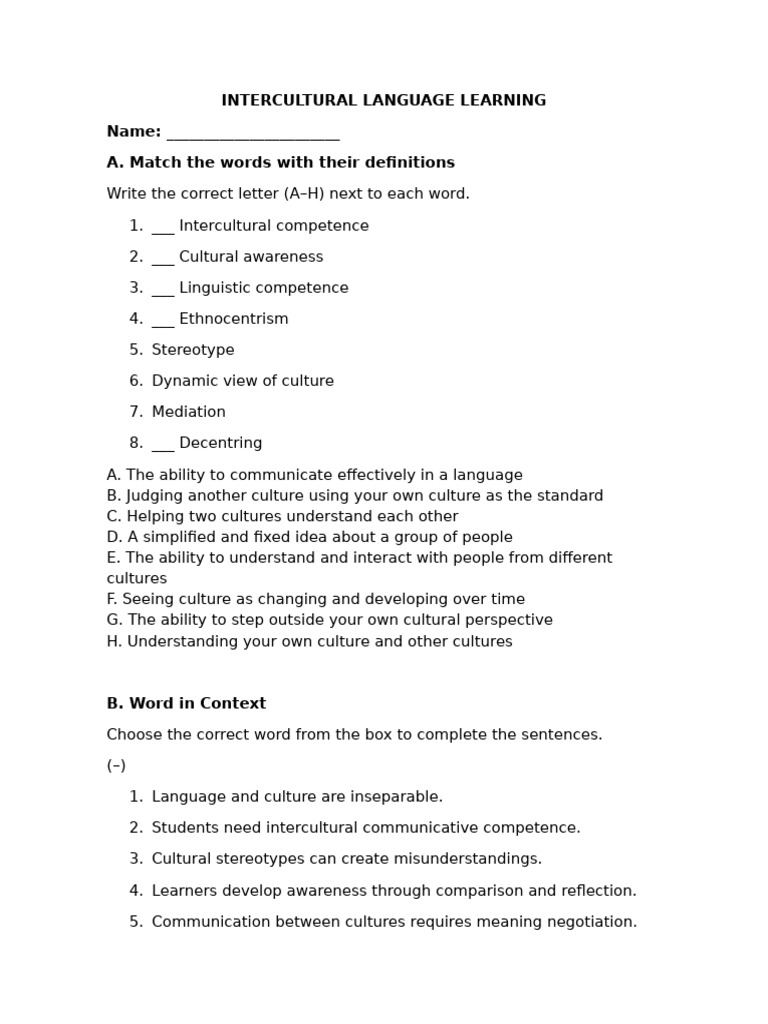 Worksheet For Second Class | PDF