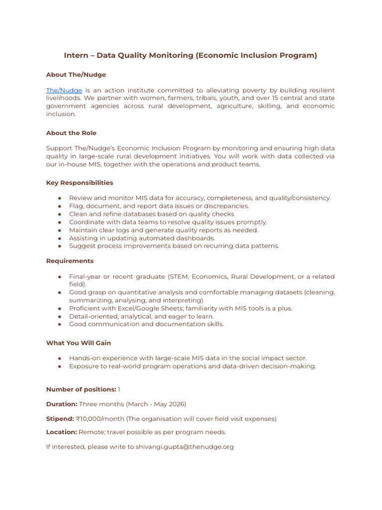 Jd - Intern - Eip | PDF