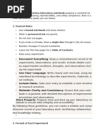 Lab Notebook Structure Guide | PDF | Experiment | Physical Sciences