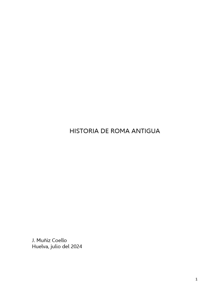 Historia de Roma Antigua | PDF | imperio Romano | Epigrafía