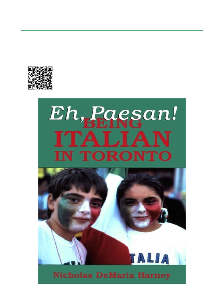 Eh, Paesan! Being Italian in Toronto - 1st Edition ISBN 9780802080998 ...